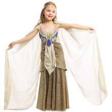 Kids Ancient Egypt Mythology Cosplay Costume Girls Renaissance Greek Goddess Cleopatra Princess Queen Dress Costumes Party 2024 - buy cheap