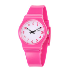 Reloj de pulsera de silicona para niños y niñas, resistente al agua, de cuarzo, color rosa 2024 - compra barato