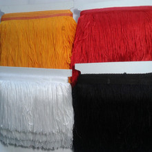 12CM Black White Red White Polyester Tassel Fringe Trim African Lace Ribbon Sew Latin Samba Dress Curtain Accessories 2024 - buy cheap