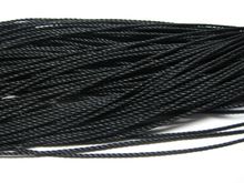 50 Meters Black Cord String Thread Line 1mm Waxed Polyester Twisted decorative accessories 2024 - buy cheap