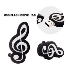 Cartoon Musical Notation model usb flash drive 64gb usb2.0 pen drive 32gb u disk pendrive flash memory usb stick 16gb 8gb 4gb 2024 - buy cheap