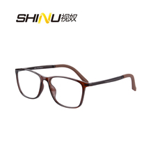 Shinu óculos de dioptria ultra leve, óculos de leitura multifocal progressiva popular masculino e feminino tr90 que pode ver dentro de barra sh031 2024 - compre barato