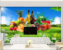 Beibehang-papel tapiz de pared 3d para paredes, hermoso paisaje al aire libre, fruta, papel de cocina, Fondo de pared, 3 d 2024 - compra barato