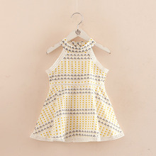 Baby dot dress 2018 summer new girl children's clothing children's sleeveless halter dress 2024 - buy cheap