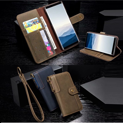 Кожаный кошелек, чехол для samsung Galaxy Note 9 Примечание 8 чехол для Galaxy S8 S9 плюс S6 S7 край чехол держатель для карт Стенд чехол 2022 - купить недорого