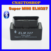 Latest New Bluetooth Super MINI ELM327 ELM 327 V2.1 OBD2 / OBDII Black Car Code Scanner Tool FREE SHIPPING 2024 - buy cheap
