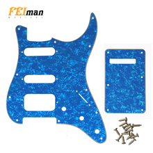 Pleroo Guitar Accessories Pickguards with back Plate and 11 Screws for fender Deluxe Stratocaster HSS 6 Strings Guitarra parts 2024 - buy cheap