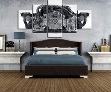 HD Printed 5 Pieces Canvas Painting Modern Wall Art 911 Engine For Modern Decorative Bedroom Living Room Home Wall Art Framed 2024 - buy cheap