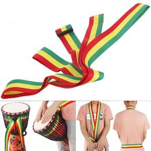 Adjustable Portable Rainbow African Drum Cotton Strap 5cm Width Djembe Drum Tambourine Shoulder Waist Belt 2024 - buy cheap