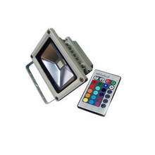 10X wholesale high quality 10W RGB led flood light with IR remote control express free shipping 2024 - buy cheap