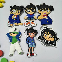 1PCS 6CM Detective Conan Anime Key Chain PVC Figure Keyring cute Toys Keychain Keyholder Birthday Gift NEW 2024 - buy cheap