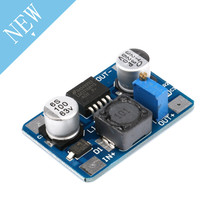 Fonte de alimentação pra baixo ajustável, lm2576hv embutida, módulo 5v-60v, saída de 1.25v-26v