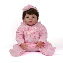 Boneca силиконовые куклы reborn inteiro, 22 дюйма, настоящие живые куклы reborn для маленьких девочек, подарок для детей, bebes reborn NPK 2024 - купить недорого