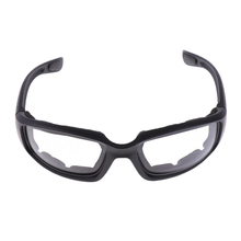 Óculos de proteção para motocicleta, óculos de sol à prova de poeira, almofadado, confortável, transparente, pvc, espelhado, proteção uv400 2024 - compre barato