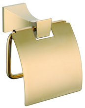 FREE SHIPPING  brass square design roll holder with cover  toilet paper holder 2024 - buy cheap