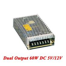 D-60A Switching Power Supply 60W 5V/12V,Double Output Watt Power Supply For Led Strip,AC110V/220V Transformer To DC,led Driver 2024 - buy cheap
