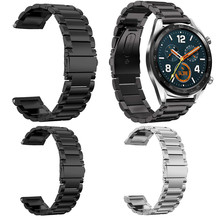 Ремешок для часов Smartband Mi Band из нержавеющей стали, быстросъемный ремешок для Huawei Watch GT, сменный ремешок, аксессуары для наручных часов 2024 - купить недорого
