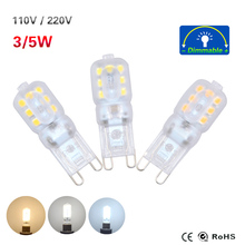 Newest G9 Led Lamp 3W 5W 220V 230V 240V G9 Lamp Led Bulb 110V 120V 100V SMD2835 Transparent G9 LED Light Replace 30/50W Halogen 2024 - buy cheap