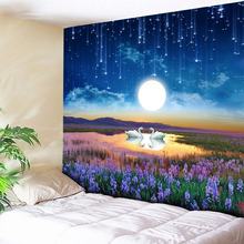 Starry Night Galaxy Tapestry Wall Hanging Moon Psychedelic Decorative Wall Tapestry Boho Hippie Tapestries Home Decor Wall Cloth 2024 - buy cheap