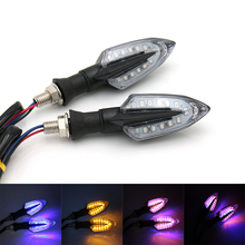 Pair LED Turn Signals Indicators Universal Blinkers Flashers For Yamaha Kawasaki Honda Harley Suzuki Chopper Bobber Custom 2024 - buy cheap