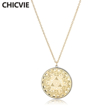 CHICVIE Fashion Star David Jewelry Pendant Women Necklace Chain Gold Necklace&Pendants For Womens Statement Necklace SNE190008 2024 - buy cheap