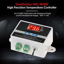 Termostato termopar com controlador de temperatura digital lcd, termostato com sensor à prova d'água de 1500w 2024 - compre barato