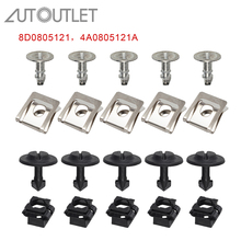 Kit de reparación de cubierta inferior para motor AUTOUTLET 20 Uds. Conjunto con rizador de rueda para Audi 4A0805163 4A0805121A 8D0805121 8D0805960 2024 - compra barato