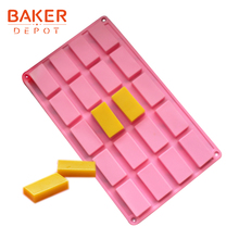 BAKER DEPOT-Molde de silicona para jabón, para hornear pasteles, chocolate, galletas, cubo de hielo, pudín, gelatina, caramelo 2024 - compra barato