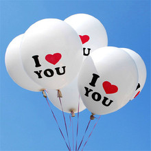 5 шт., латексные надувные шары «Я тебя люблю» 2024 - купить недорого