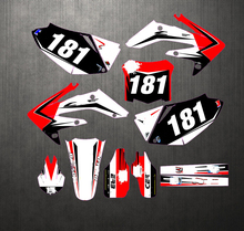 04-09 For Honda CRF250R Number 181 Graphics & Backgrounds Stickers Kits Decal CRF250 R CRF 250R 2004 2005 2006 2007 2008 2009 2024 - buy cheap