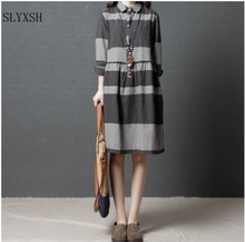 New Pregnant Dress Fashion lattice Dress Long Sleeved lapel Maternity Clothes For Pregnant Woman Pregnancy Clothes Autumn 2024 - buy cheap