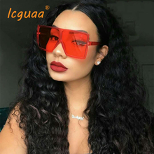 Big Frame  Oversized Sunglasses Women Brand Square Sun Glasses Brown Black Pink Lens Shades UV400 Ladies Goggles Oculos De Sol 2024 - buy cheap