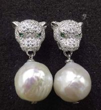 fashion 12-13mm natural south sea white pearl earrings 2024 - buy cheap