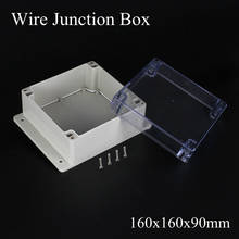 IP65 160x160x90mm Waterproof Junction Box Transparent Plastic Project Box Terminal Clear Outdoor Enclosure Box Wall Mounting 2024 - buy cheap