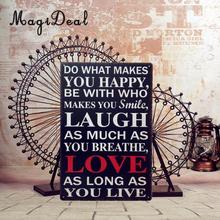 MagiDeal Metal Tin Sign Art Plate Poster Cafe Bar Pub Vintage Plaque Decor Slogan 82 Waterproof Wall Stickers 2024 - buy cheap