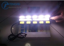 Free Shipping NEW 45w COB DRL Car 5 LED Daytime Running Light Fog Driving Daylight Auto Day Lights High Power DRL 2024 - buy cheap