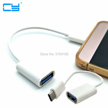 Переходник с Type C на USB 2,0 OTG, USB Type-C, кабель для передачи данных, коннектор USB C, кабель для Huawei P9, Xiaomi 4C, 5, Samsung S8 2024 - купить недорого