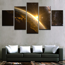 Pinturas en lienzo para pared, impresiones de arte de alta definición, marco de 5 piezas, imágenes de planetas y tierra, universo, espacio, Posters de luz, decoración para el hogar y la sala de estar 2024 - compra barato