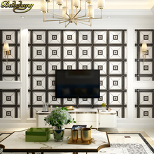 Beibehand-papel de parede quadriculado, moderna, couro 3d, malha macia, sala de estar, quarto, plano de fundo da tv 2024 - compre barato