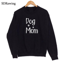 Sudaderas con estampado de pata de perro, mamá, madre de los perros, regalo para ella, mamá de piel, amo la piel de los perros, tops informales 2024 - compra barato