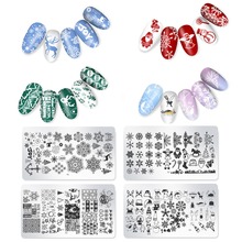 1pcs Nail Art Stamp Stamping Christmas Snow Image Plate Carbon Steel Nail Template Manicure Stencil Tools Accessories #290771 2024 - buy cheap