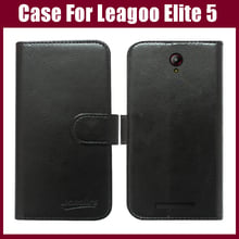 New Arrival! High Quality Fashion Wallet Stand Flip Cover Leather for Leagoo Elite 5 Case with card holder Six Colors in Stock. 2024 - buy cheap