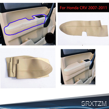 Front Rear Door Handle Panels Armrest Microfiber Leather Covers Trim For Honda CRV 2007 2008 2009 2010 2011 2pcs New 2024 - buy cheap