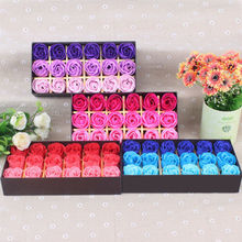 US Stock Set Rose Bath Soap flower Petal With Gift Box Wedding Valentine's Day 2024 - buy cheap