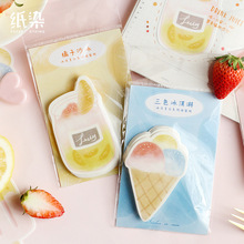50 Pages Cool summer series Strawberry Ice Cream Sticky Notes Memo Pads Student Stationery School Office Supply 2024 - buy cheap