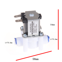 Válvula Solenoide de agua eléctrica, conexión de manguera de 1/4 pulgadas para sistema RO inversa puro, controlador RO, 24V DC, 1 ud. 2024 - compra barato