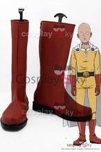 Anime One Punch Man Saitama Cosplay Boots Red Shoes Custom Made 2024 - buy cheap