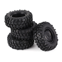 4pcs 96mm 1.9 Inch Rubber Wheel Rim and Tire Beadlock for 1/10 RC Crawler Car HSP Redcat Traxxas AXIAL SCX10 90046 RC4WD D90 2024 - buy cheap