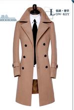 Зимнее двубортное шерстяное пальто, мужские тренчи, приталенное модное повседневное пальто, Мужское пальто, бесплатная доставка! Большой размер S - 9XL 2024 - купить недорого