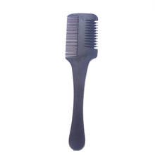 1pc Hair Razor Comb Black Handle Hair Razor Cutting Thinning Comb Home DIY Trimmer Inside with Blades Hair Brush 2024 - buy cheap